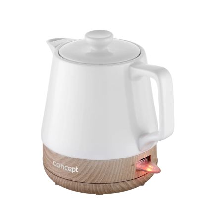 Concept RK0060 - Hurtig elkedel 1 l 1000 W/230 V hvid/keramik