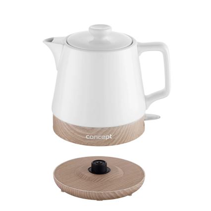 Concept RK0060 - Hurtig elkedel 1 l 1000 W/230 V hvid/keramik