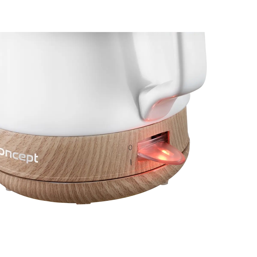 Concept RK0060 - Hurtig elkedel 1 l 1000 W/230 V hvid/keramik