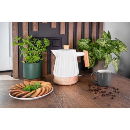 Concept RK0090 - Hurtigkogende elkedel 1,5 l 1500W/230V hvid/trælook/keramik