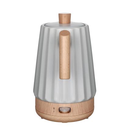 Concept RK0091 - Hurtigkogende elkedel 1,5 l 1500W/230V lys grå/trælook/keramik