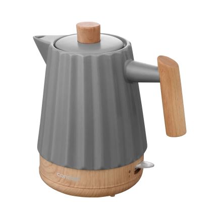 Concept RK0092 - Hurtigkogende elkedel 1,5 l 1500W/230V mørkegrå/trædekor/keramik