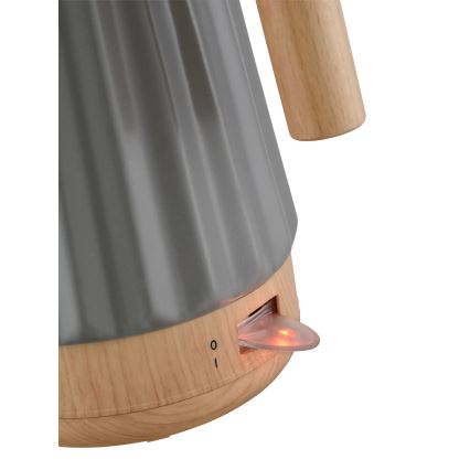 Concept RK0092 - Hurtigkogende elkedel 1,5 l 1500W/230V mørkegrå/trædekor/keramik