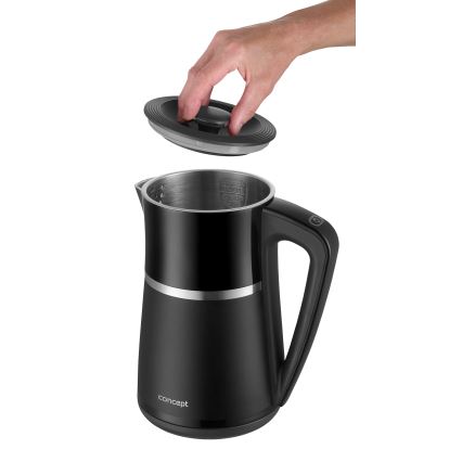 Concept RK3100 - Elkedel med temperaturregulering 1,7 l 2200 W/230 V sort