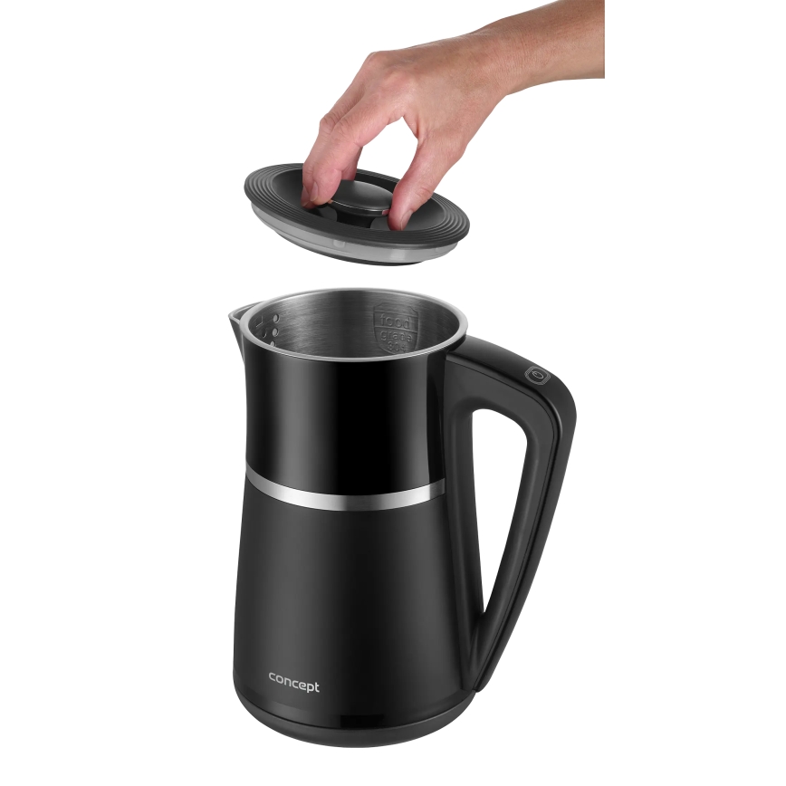 Concept RK3100 - Elkedel med temperaturregulering 1,7 l 2200 W/230 V sort