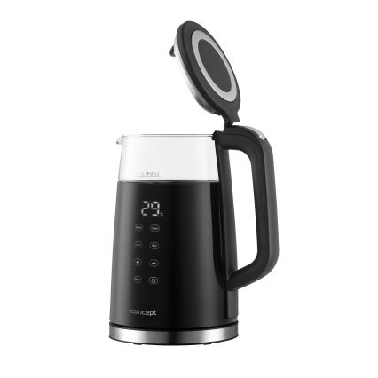 Concept RK4100 - Hurtig elkedel med temperaturregulering, 1,7 l, 2200W/230V, sort