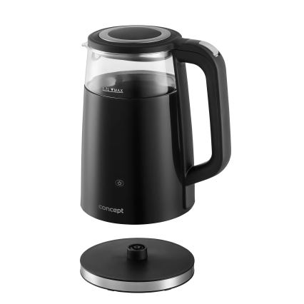 Concept RK4100 - Hurtig elkedel med temperaturregulering, 1,7 l, 2200W/230V, sort