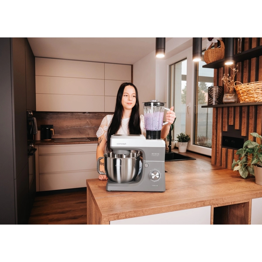 Concept RM6000 - Planetarisk køkkenmaskine DOUGH EXPERT 1900W/230V antracit/rustfrit stål