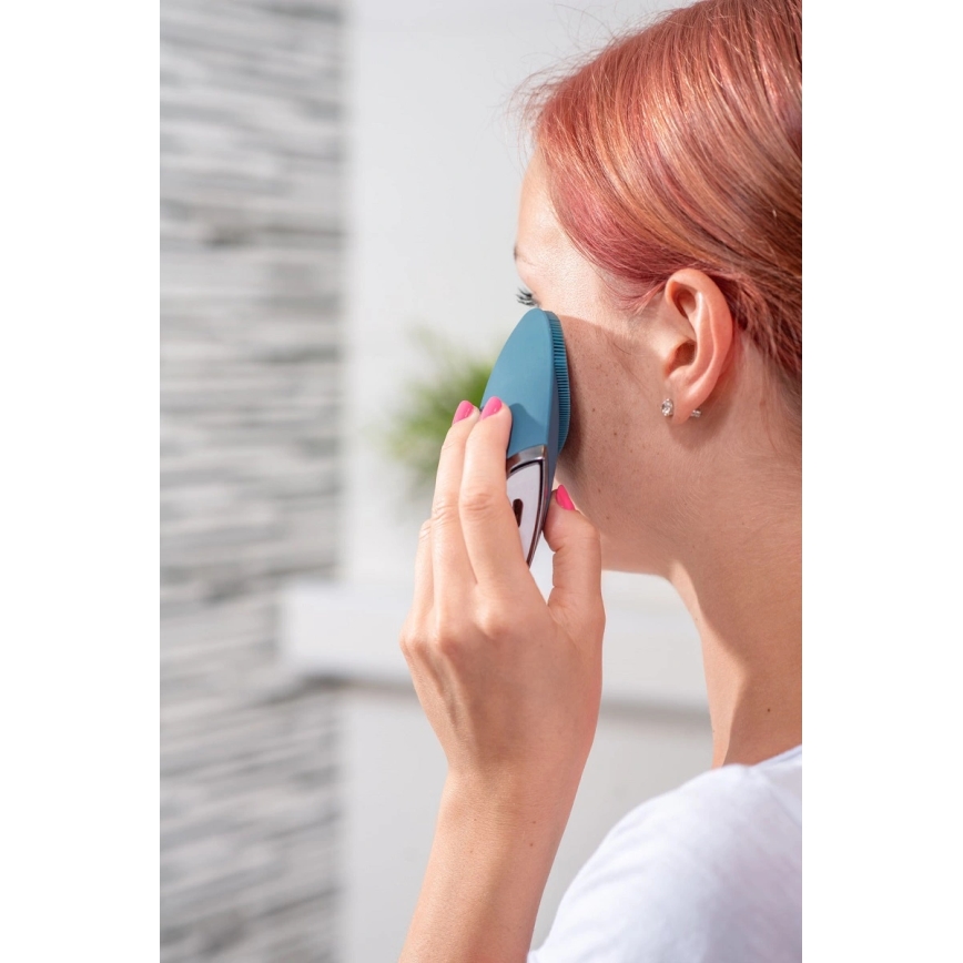 Concept SK9100 - Ansigtsrensningsbørste SONIVIBE 2W/5V 250 mAh IPX7 blå