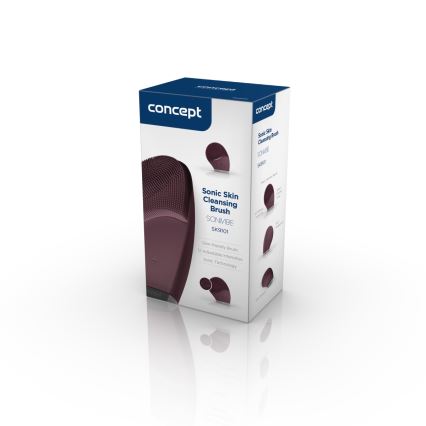 Concept SK9101 - Ansigtsrensebørste SONIVIBE 2W/5V 250 mAh IPX7 rød