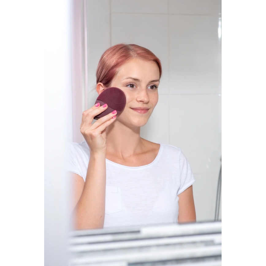 Concept SK9101 - SONIVIBE ansigtsrensebørste 2W/5V 250 mAh IPX7 rød