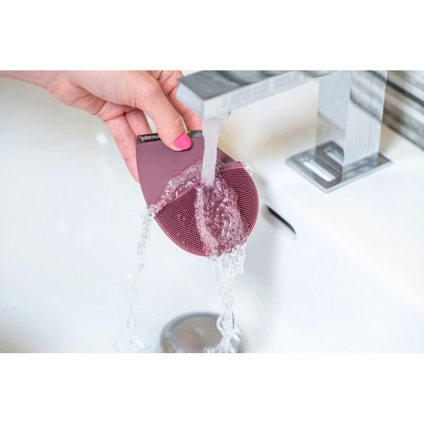 Concept SK9101 - SONIVIBE ansigtsrensebørste 2W/5V 250 mAh IPX7 rød