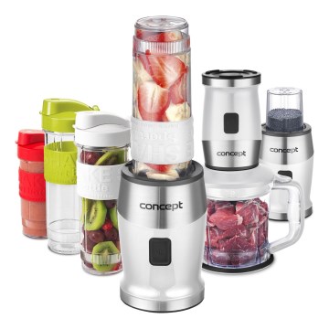 Concept SM3391 - Smoothieblender med tilbehør 700W/230V hvid