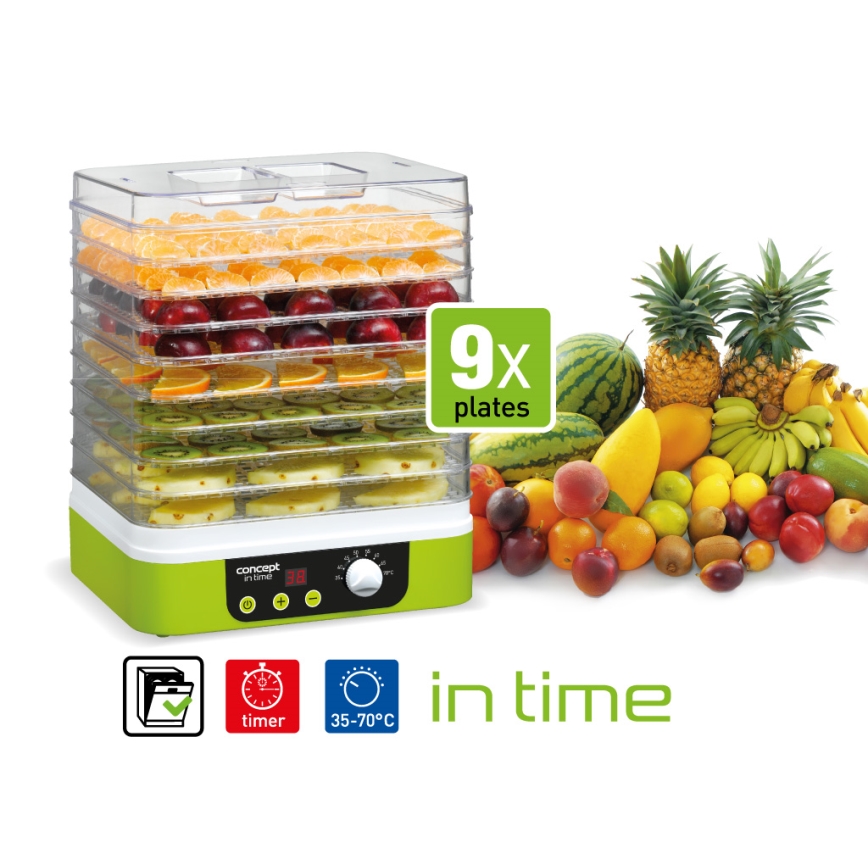 Concept SO1060 - Dehydrator 260W/230V grøn