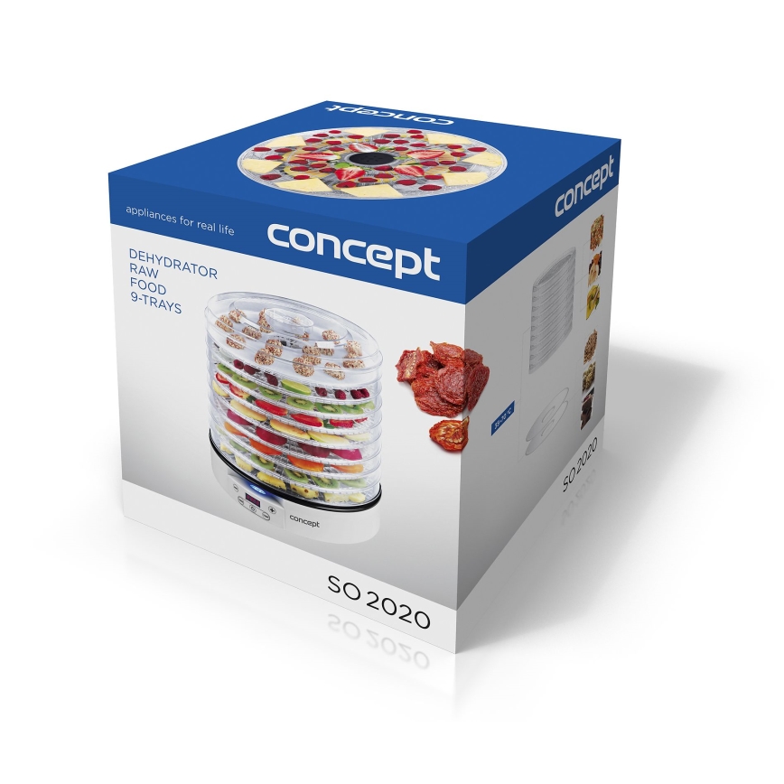 Concept SO2020 - Dehydrator 500W/230V hvid