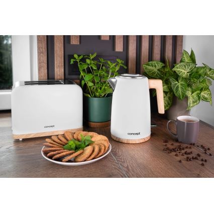 Concept TE2015 - 2-skives brødrister 930W/230V hvid