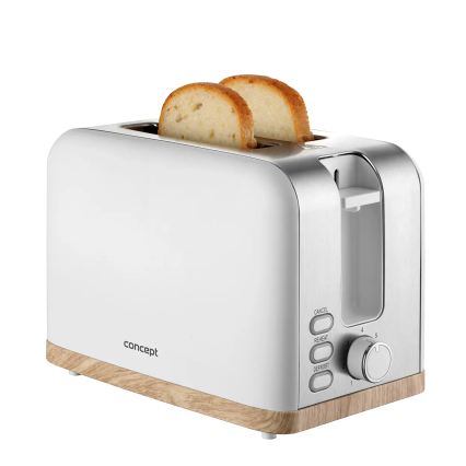 Concept TE2015 - 2-skives brødrister 930W/230V hvid
