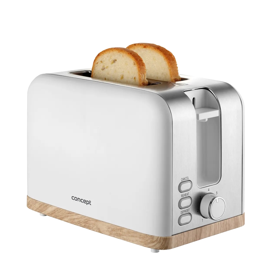 Concept TE2015 - 2-skives brødrister 930W/230V hvid