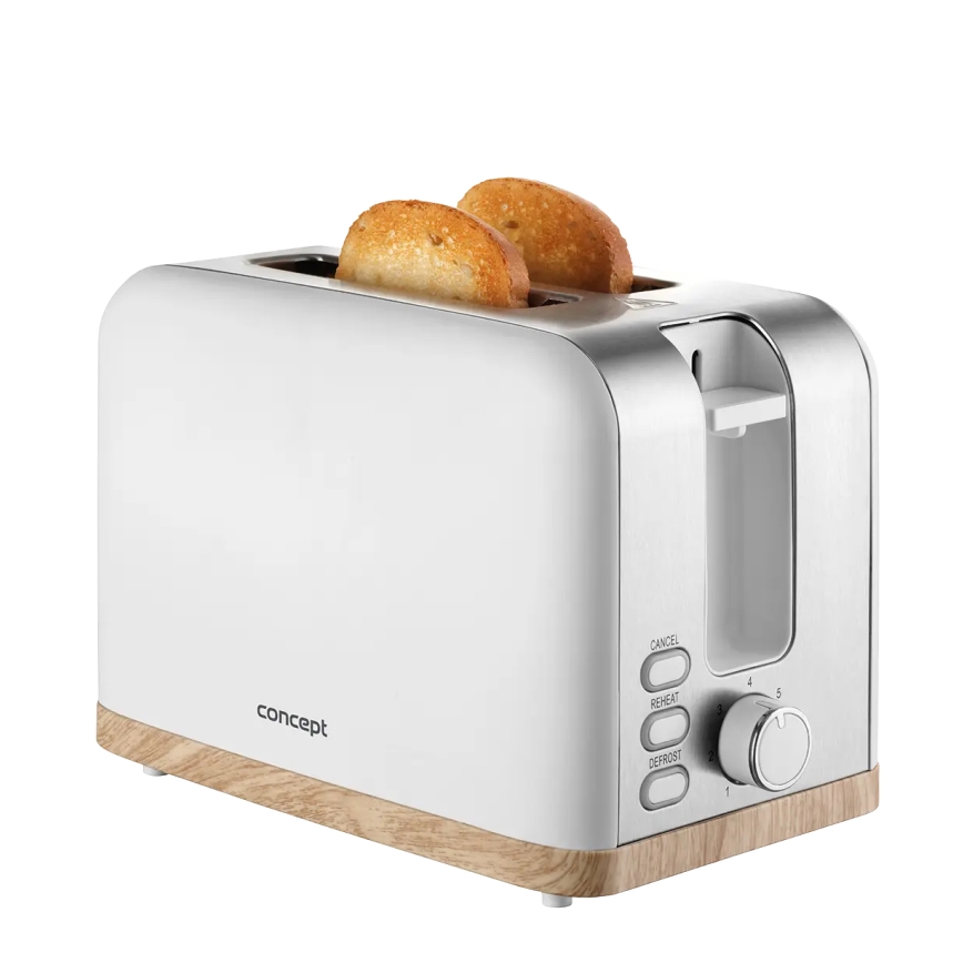 Concept TE2015 - 2-skives brødrister 930W/230V hvid