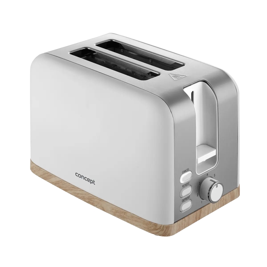 Concept TE2015 - 2-skives brødrister 930W/230V hvid