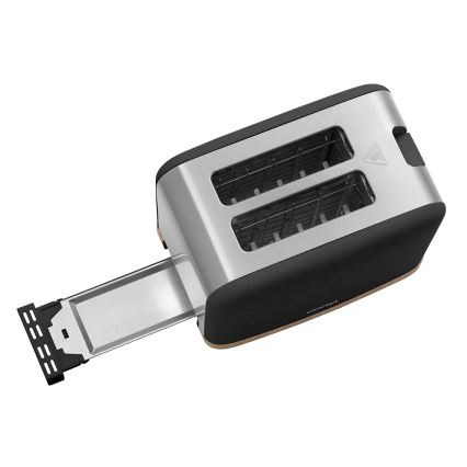 Concept TE2016 - Brødrister til 2 skiver med opvarmningsrist 930W/230V sort
