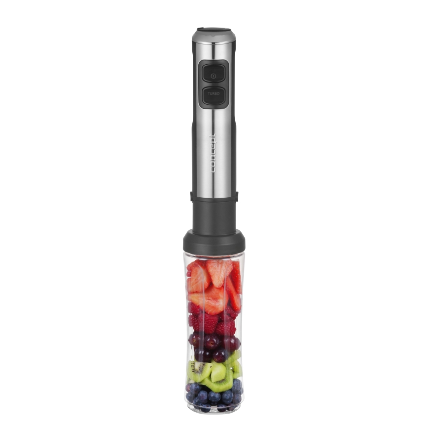 Concept TM5500 - Stavblender med tilbehør 1500W/230V sort/rustfri