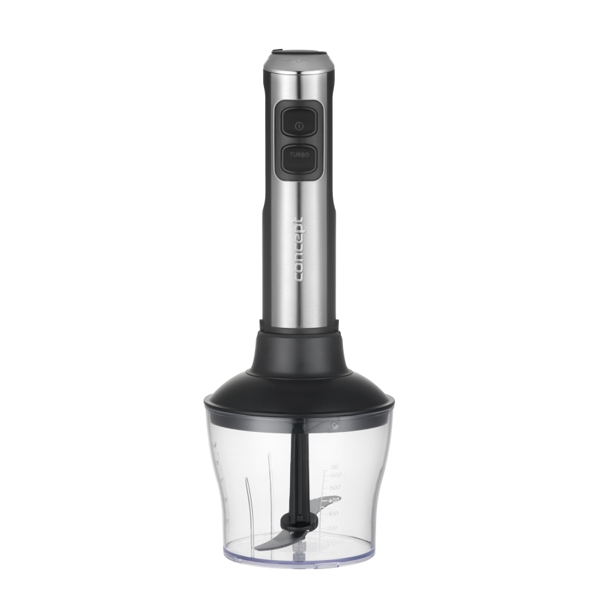 Concept TM5510 - Stavblender med tilbehør 1500W/230V sort/rustfri