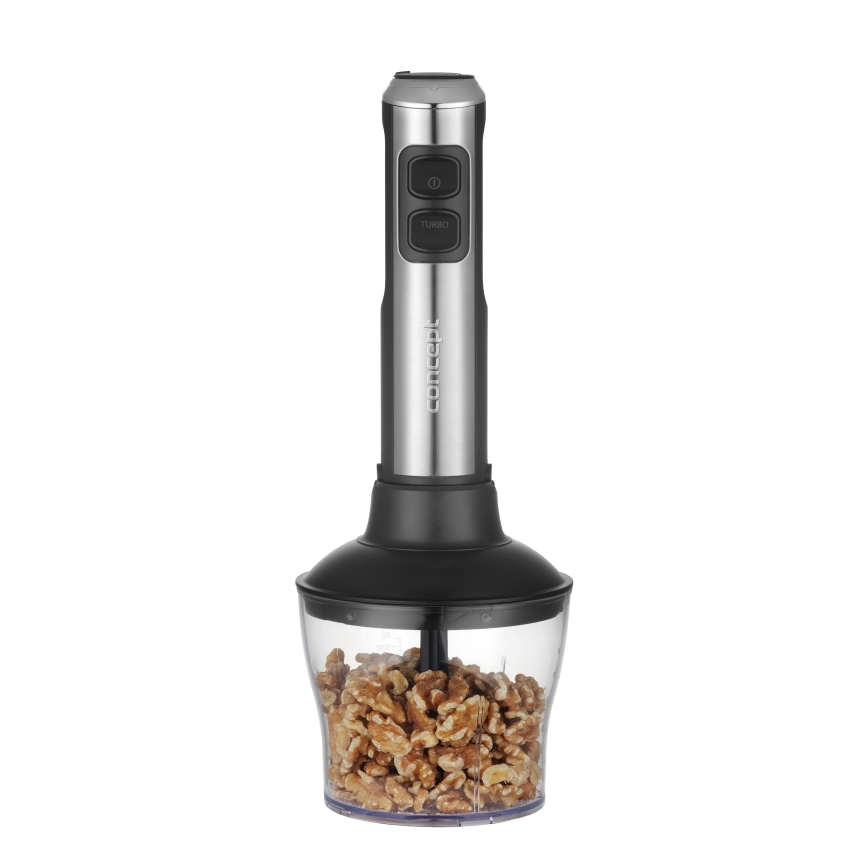 Concept TM5510 - Stavblender med tilbehør 1500W/230V sort/rustfri
