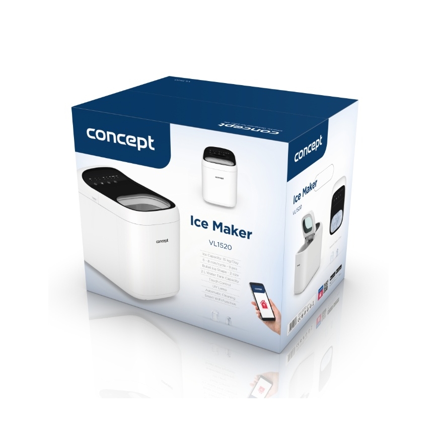 Concept VL1520 - Ismaskine 150W/230V med Wi-Fi, hvid