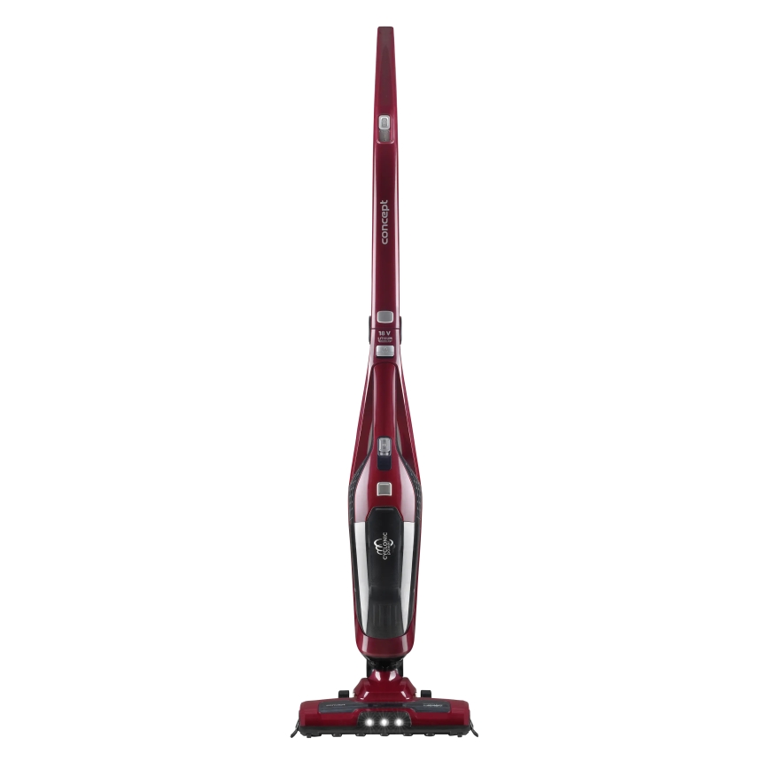 Concept VP4136 - Trådløs 2-i-1 stavstøvsuger 100W/22,2V 2200 mAh rød