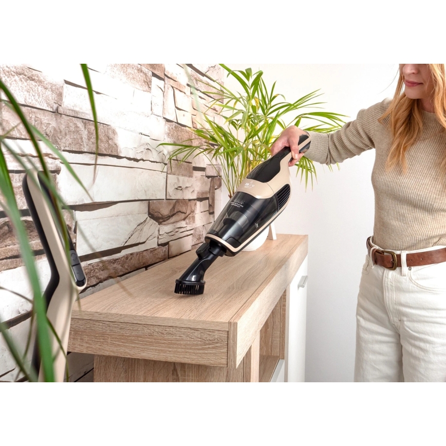 Concept VP4220 - Trådløs 3-i-1 stavstøvsuger AQUAGLIDE 160W/28,8V 2200 mAh beige