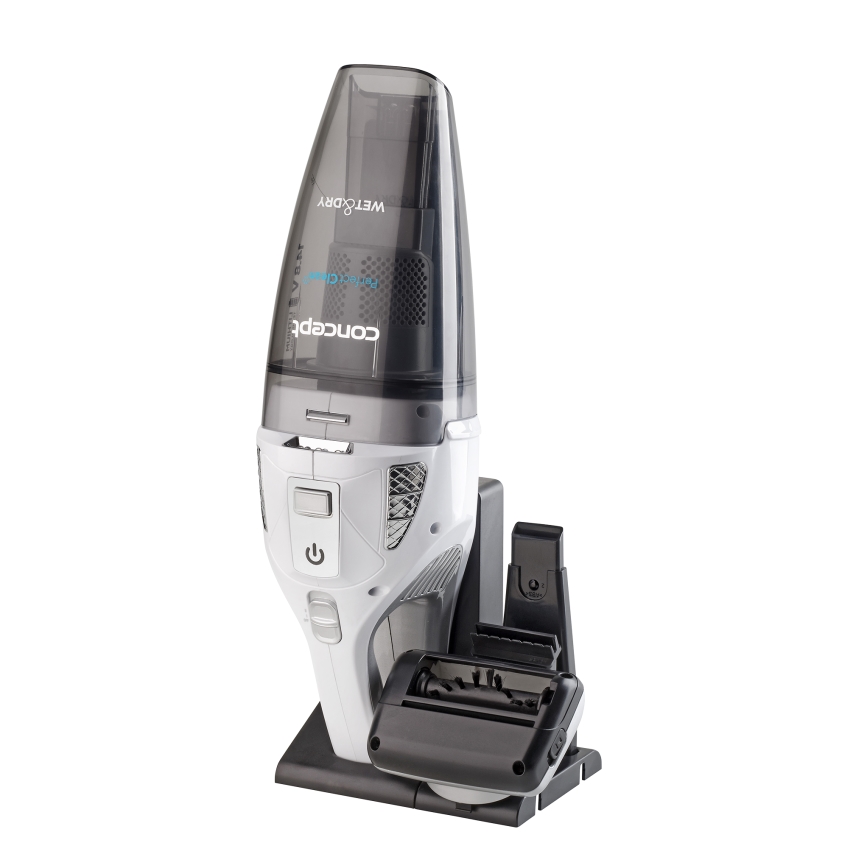 Concept VP4370 - Håndholdt støvsuger WET & DRY PERFECT CLEAN 90W/14,8V 2200 mAh hvid