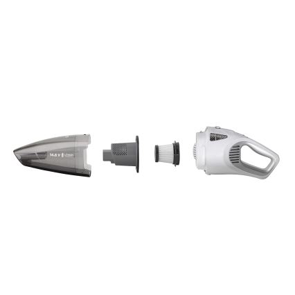 Concept VP4370 - Håndholdt støvsuger WET & DRY PERFECT CLEAN 90W/14,8V 2200 mAh hvid