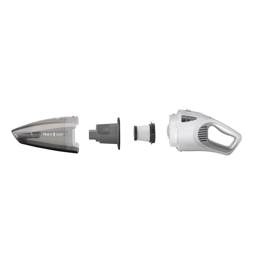 Concept VP4370 - Håndholdt støvsuger WET & DRY PERFECT CLEAN 90W/14,8V 2200 mAh hvid