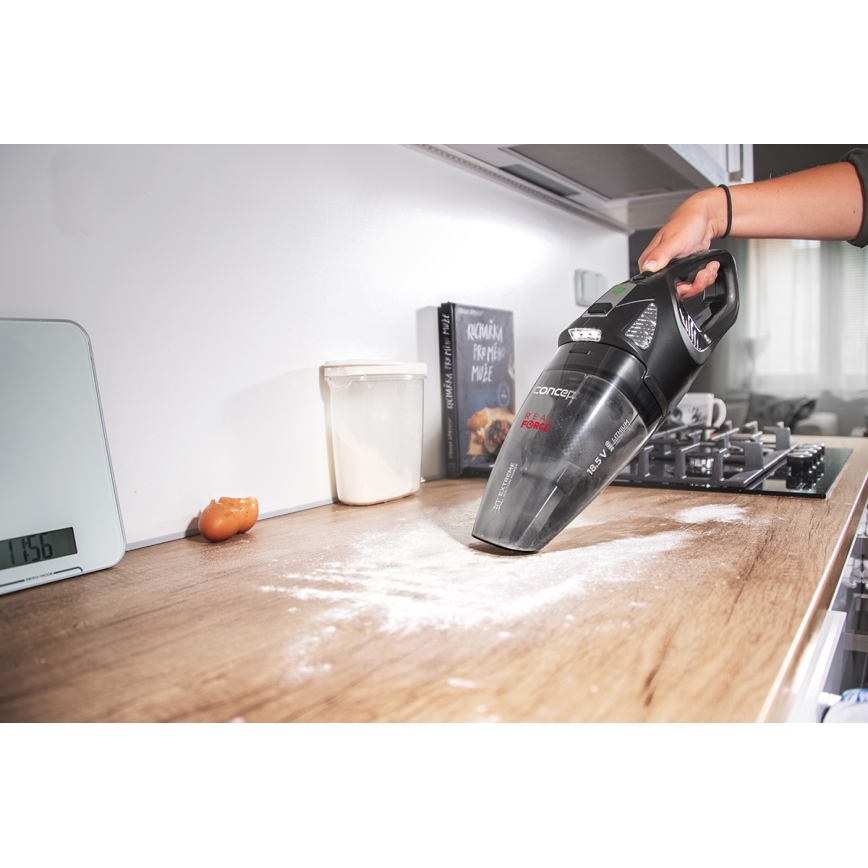 Concept VP4380 - Håndholdt støvsuger REAL FORCE 110W/18,5V 2200 mAh sort