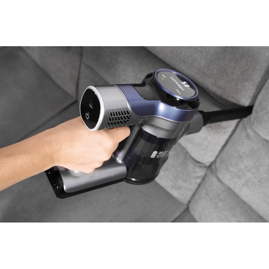 Concept VP6040 - Oprejst håndholdt støvsuger 02.01.2001 ICONIC ANIMAL TELESCOPE 200W/22,2V 2200 mAh blå
