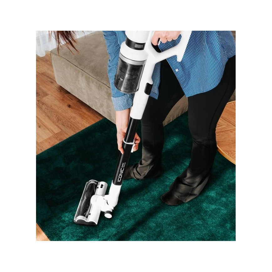 Concept VP6125 - 2-i-1 stav- og håndstøvsuger ICONIC Comfort Telescope 400W/29,6V 2000 mAh hvid