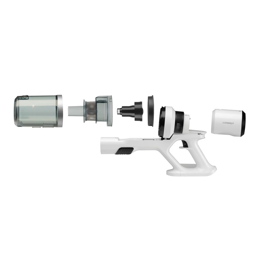 Concept VP6125 - 2-i-1 stav- og håndstøvsuger ICONIC Comfort Telescope 400W/29,6V 2000 mAh hvid