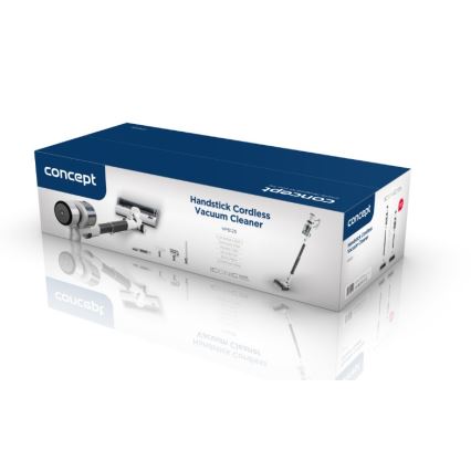 Concept VP6125 - 2-i-1 stav- og håndstøvsuger ICONIC Comfort Telescope 400W/29,6V 2000 mAh hvid