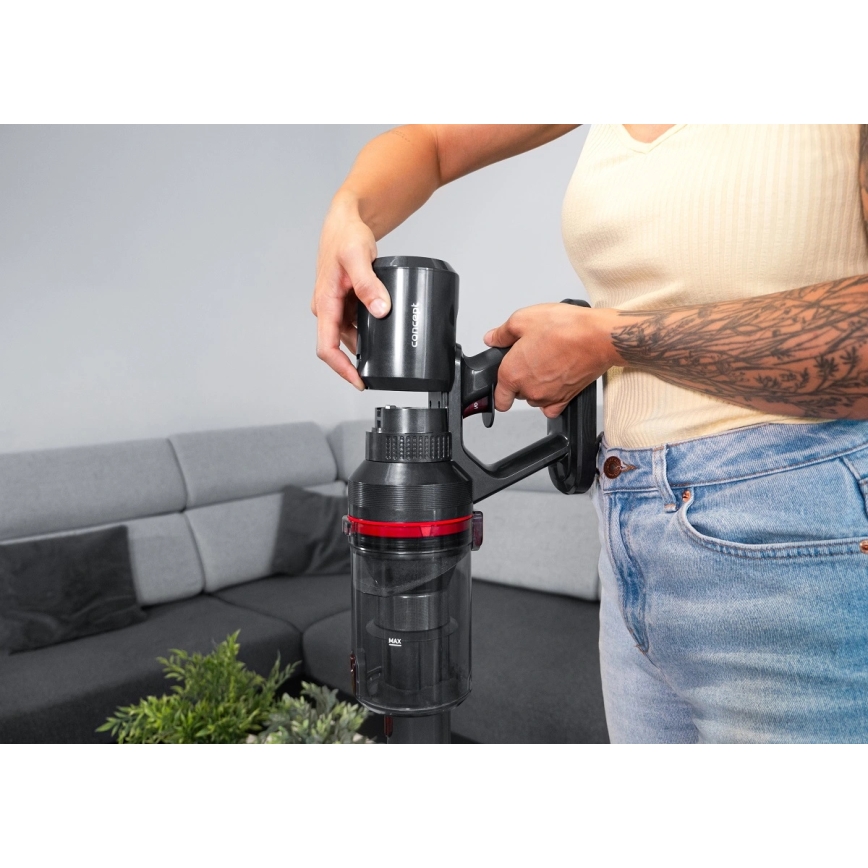 Concept VP6150 - 3-i-1 stavstøvsuger ULTIMATE UV POWER 500W/29,6V 2200 mAh sort