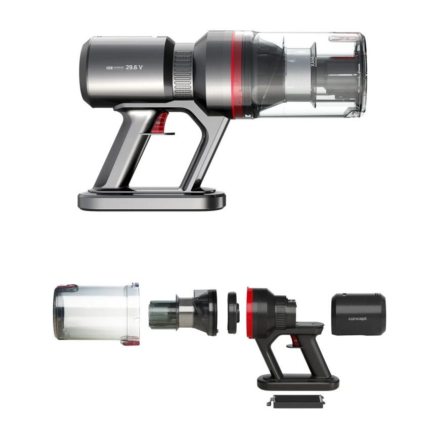 Concept VP6150 - 3-i-1 stavstøvsuger ULTIMATE UV POWER 500W/29,6V 2200 mAh sort