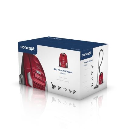 Concept VP8224 - Støvsugerpose REFRESH CAR&PET 3,5 l 700W/230V rød