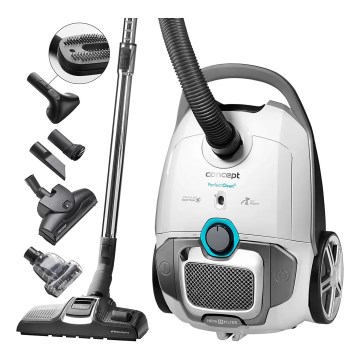 Concept VP8291 - Støvsuger med pose PERFECT CLEAN PET EXPERT 700W/230V hvid