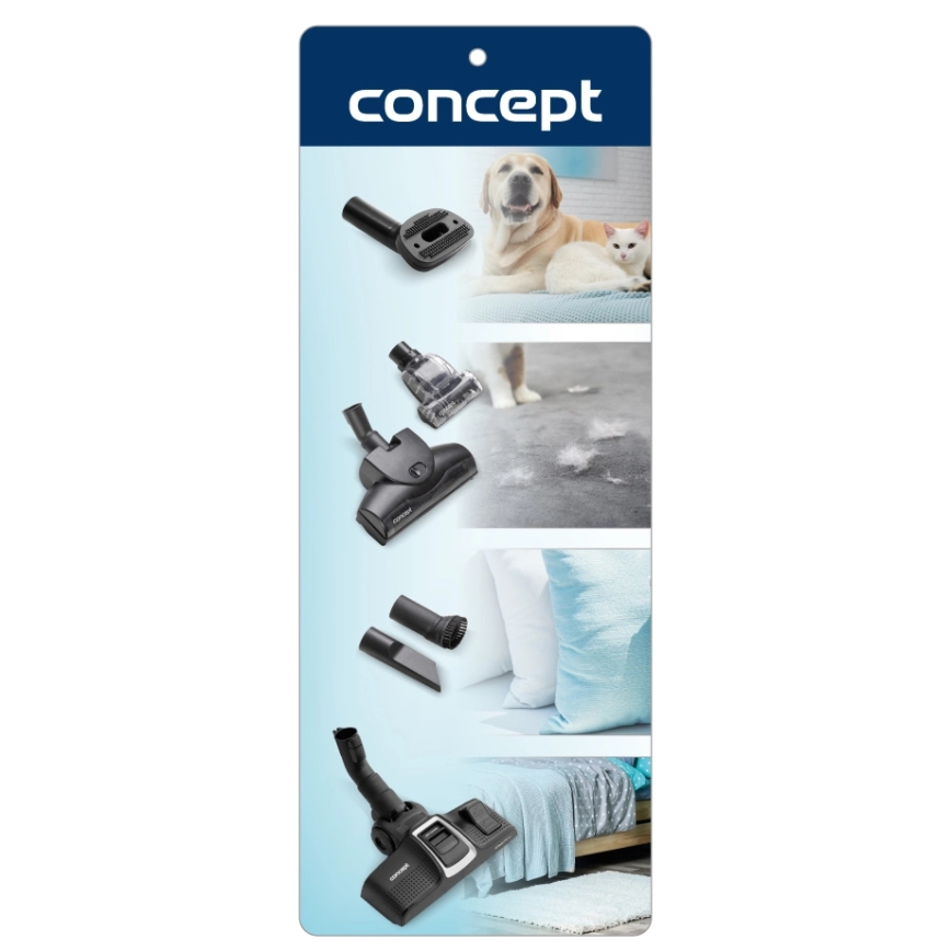 Concept VP8291 - Støvsuger med pose PERFECT CLEAN PET EXPERT 700W/230V hvid