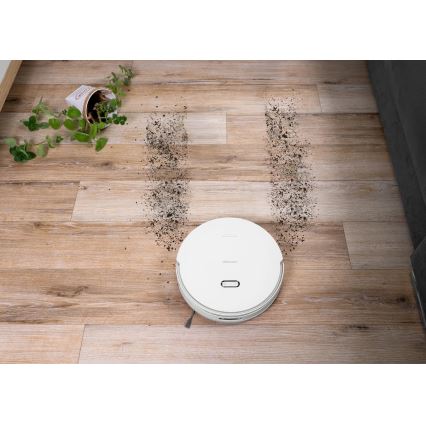 Concept VR4050 - Smart 2-i-1 robotstøvsuger med moppe OPTIMUS AQUA PRO LASER 3D, 600 W/230 V, 5200 mAh, Wi-Fi, hvid