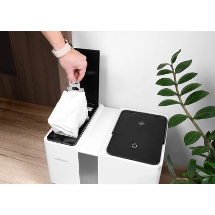 Concept VR4050 - Smart 2-i-1 robotstøvsuger med moppe OPTIMUS AQUA PRO LASER 3D, 600 W/230 V, 5200 mAh, Wi-Fi, hvid