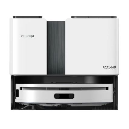 Concept VR4050 - Smart 2-i-1 robotstøvsuger med moppe OPTIMUS AQUA PRO LASER 3D, 600 W/230 V, 5200 mAh, Wi-Fi, hvid