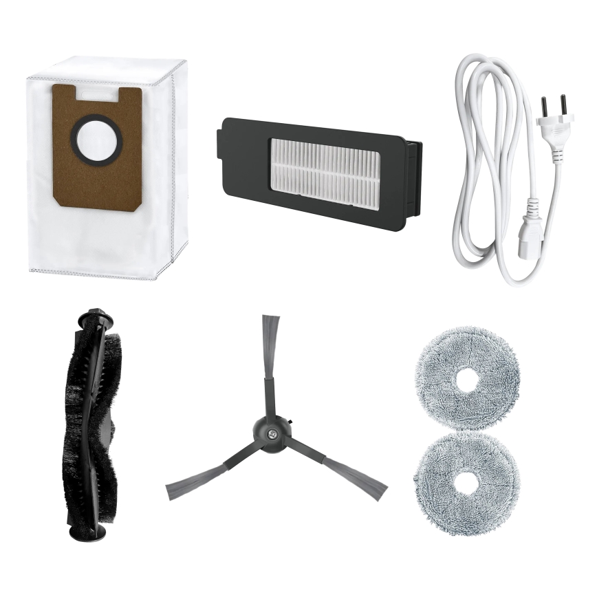 Concept VR4050 - Smart 2-i-1 robotstøvsuger med moppe OPTIMUS AQUA PRO LASER 3D, 600 W/230 V, 5200 mAh, Wi-Fi, hvid