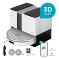 Concept VR4050 - Smart 2-i-1 robotstøvsuger med moppe OPTIMUS AQUA PRO LASER 3D, 600 W/230 V, 5200 mAh, Wi-Fi, hvid