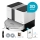 Concept VR4050 - Smart 2-i-1 robotstøvsuger med moppe OPTIMUS AQUA PRO LASER 3D, 600 W/230 V, 5200 mAh, Wi-Fi, hvid